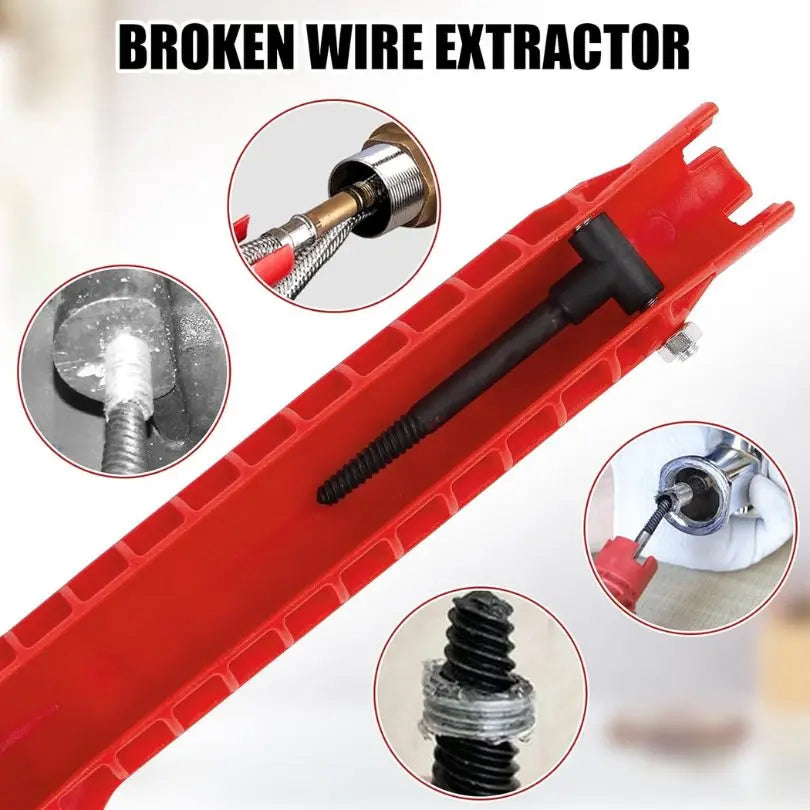 Multifunctional 8-in-1 Basin Wrench Tool
