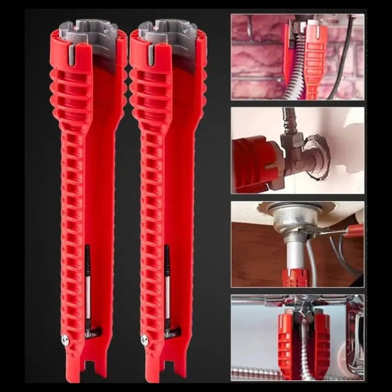Multifunctional 8-in-1 Basin Wrench Tool