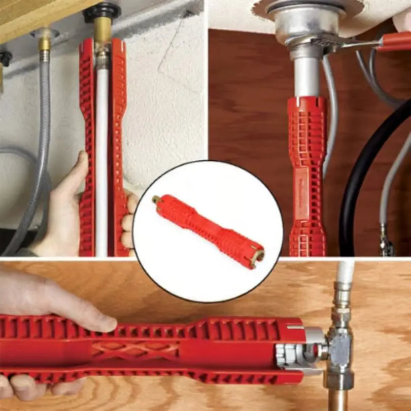 Multifunctional 8-in-1 Basin Wrench Tool