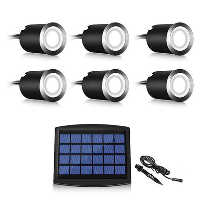 Outdoor Solar Powered LED Step Lights 8 Pack - Cofik