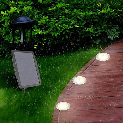 Outdoor Solar Powered LED Step Lights 8 Pack
