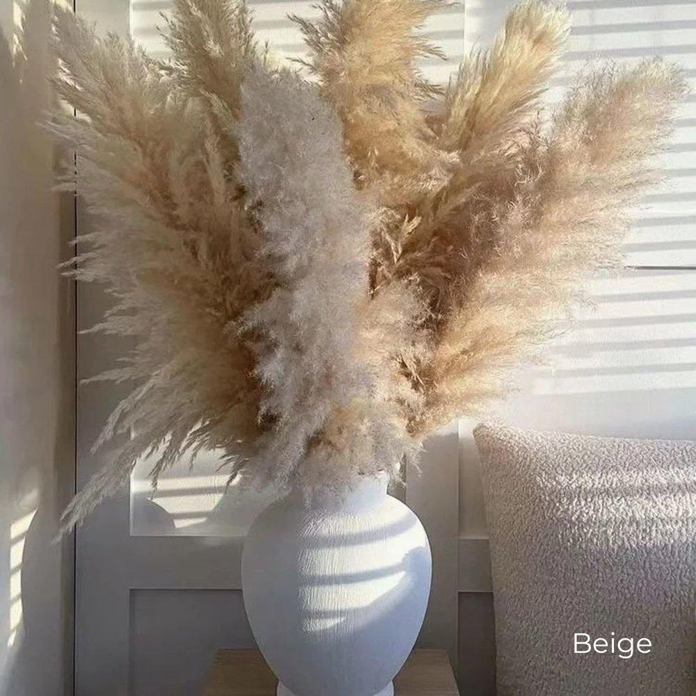 Natural Dried Pampas Grass Floral Arrangement for Home Decor