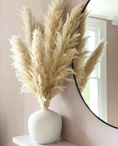 Natural Dried Pampas Grass Floral Arrangement for Home Decor