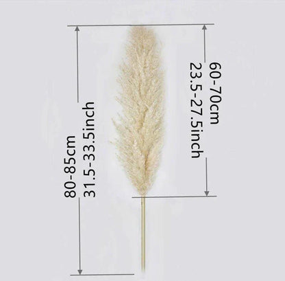 Natural Dried Pampas Grass Floral Arrangement for Home Decor