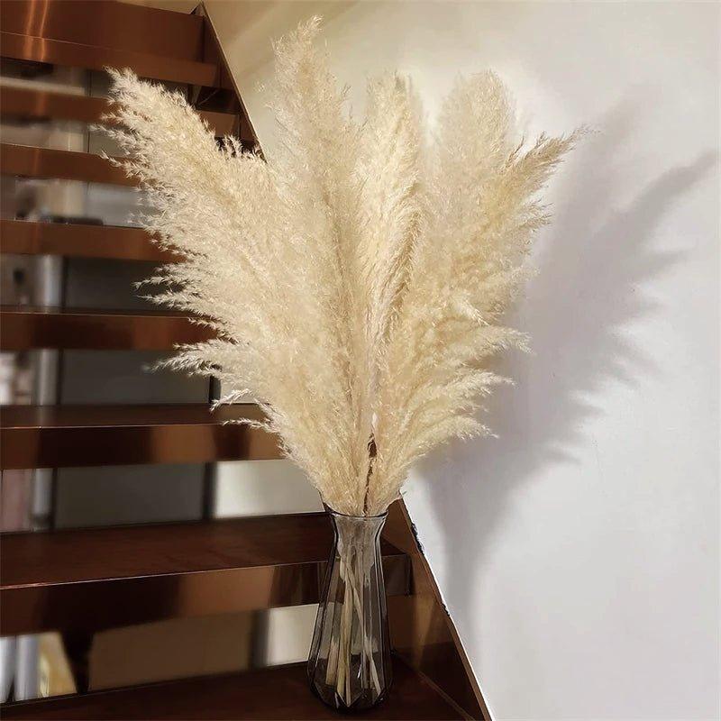 Natural Dried Pampas Grass Floral Arrangement for Home Decor