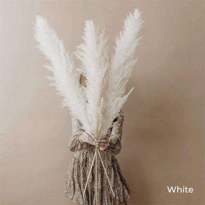 Natural Dried Pampas Grass Floral Arrangement for Home Decor