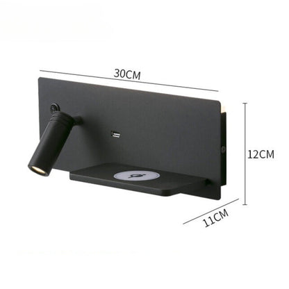 Smart LED Wall Light with USB and Storage