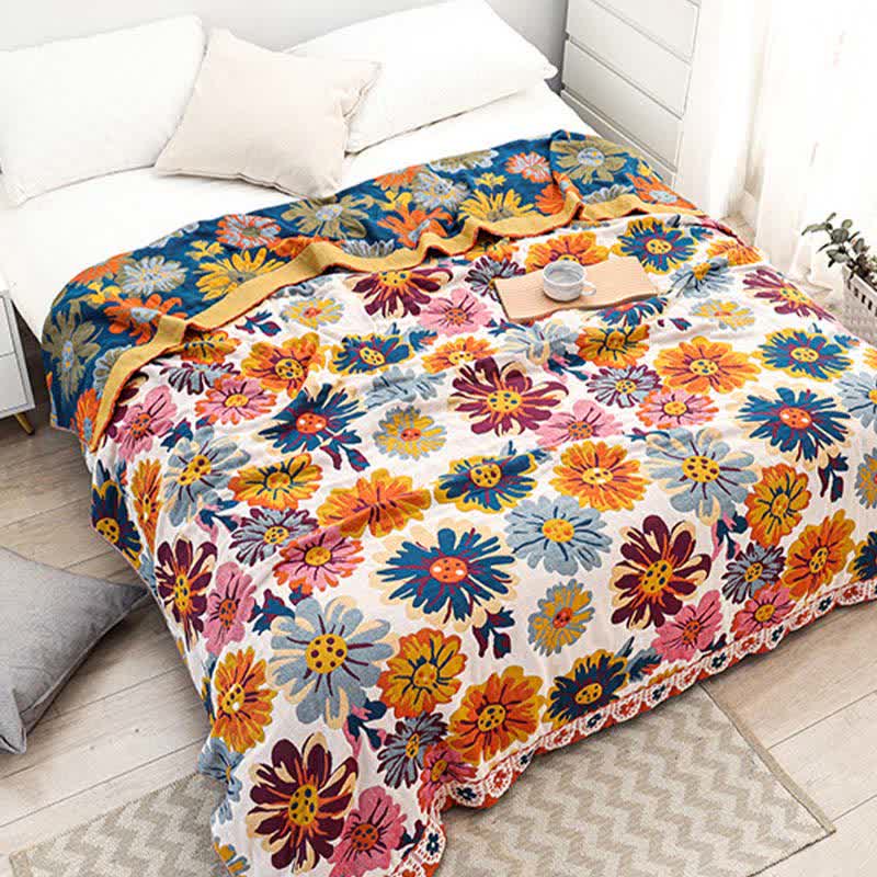 Vibrant Double Sided Throw Blanket - Cofik