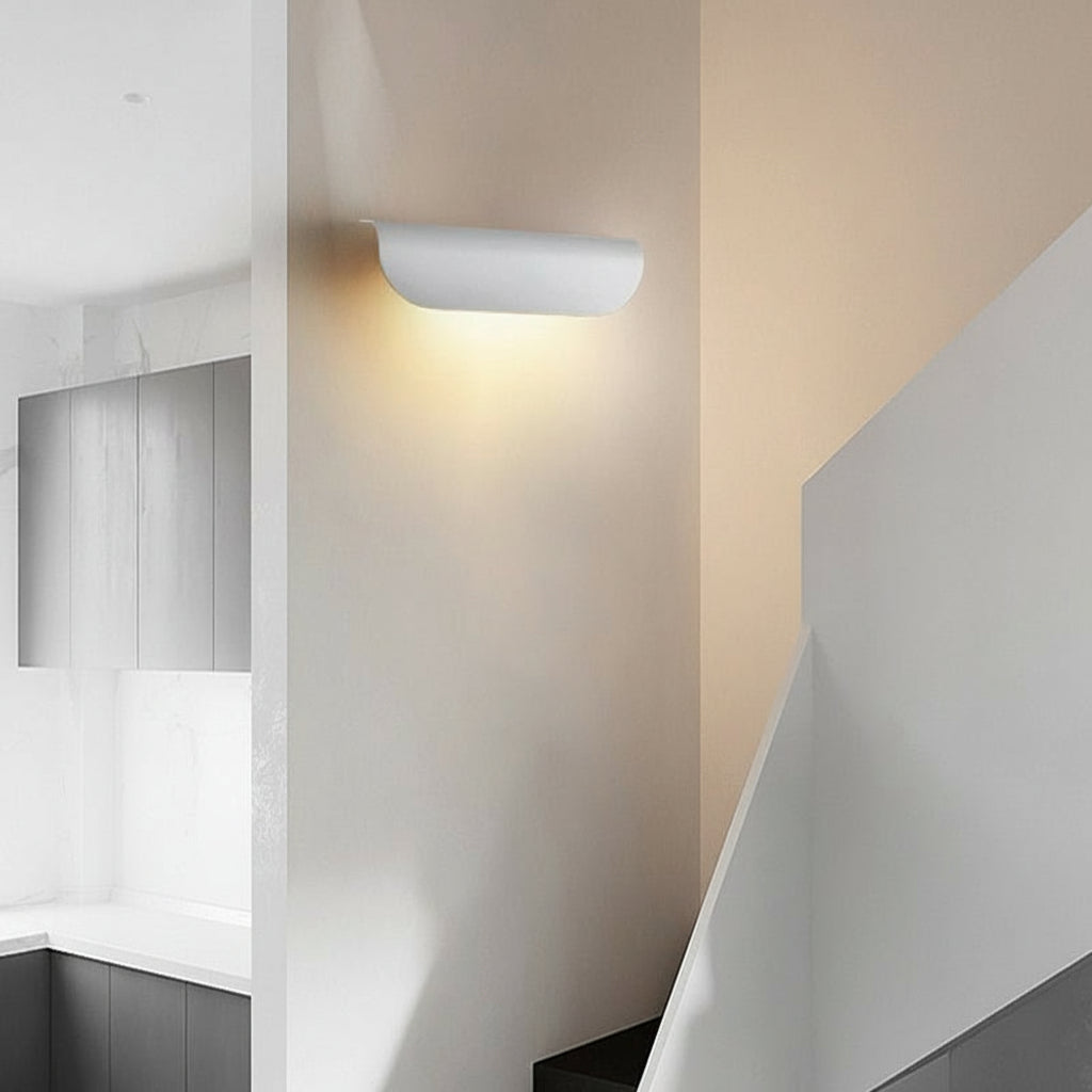 Slim LED Wall Light Modern Silver Rectangular (12W)