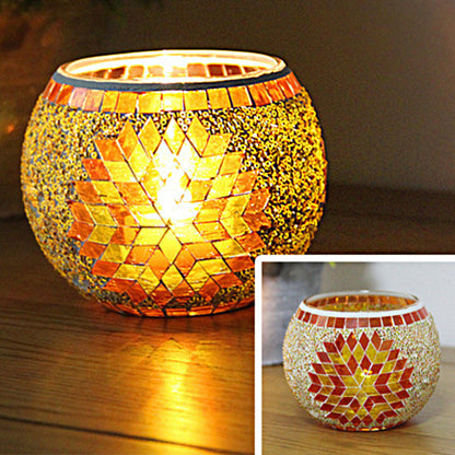 Vintage Glass Candle Tealight Holder