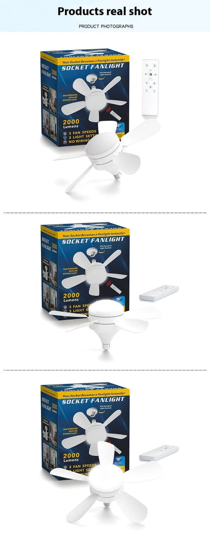 Bright Adjustable Ceiling Fan Light Fixture