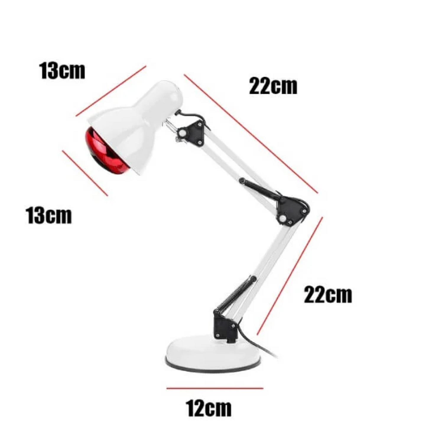 Portable Infrared Heat Therapy Desk Lamp