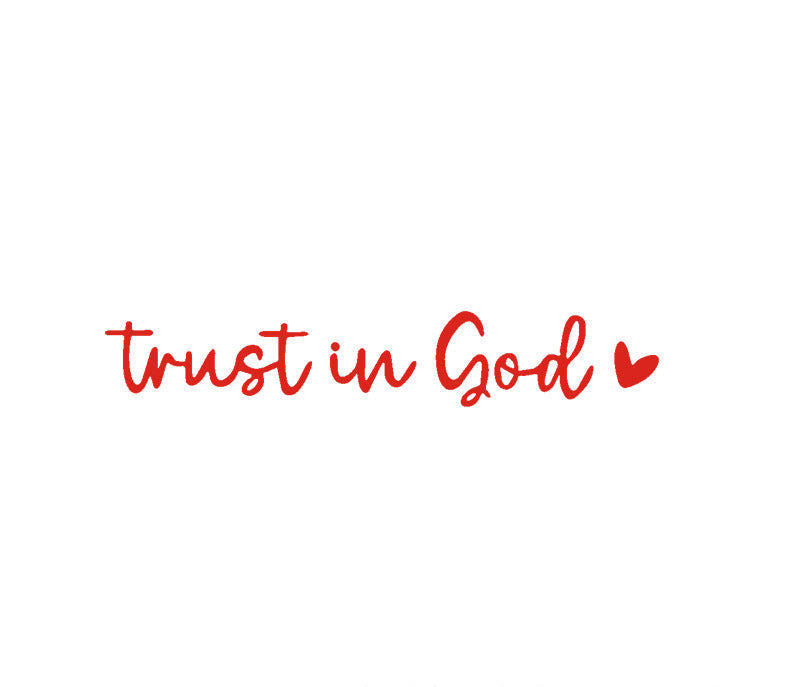 Faith Inspirational Car Rear View Mirror Sticker