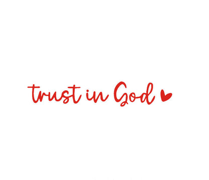 Faith Inspirational Car Rear View Mirror Sticker