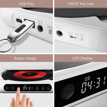 Compact Wireless CD Music Player