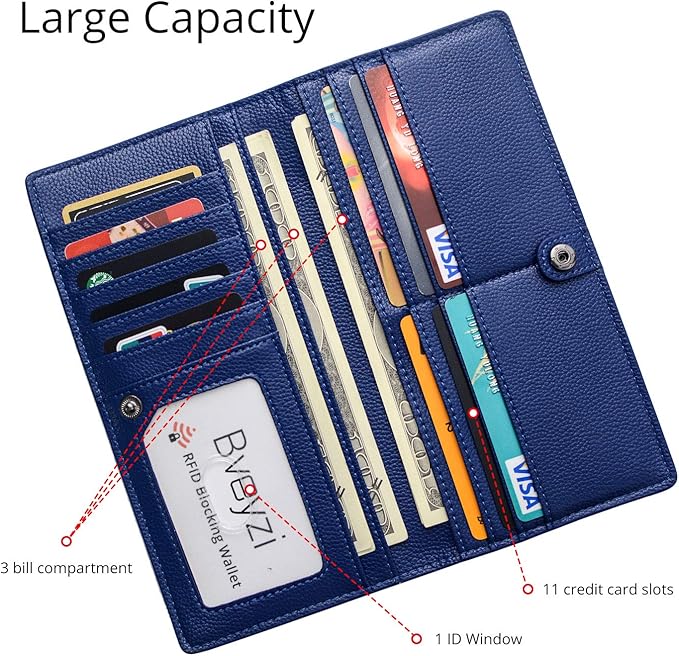 Slim Protective Leather Wallet Card Holder