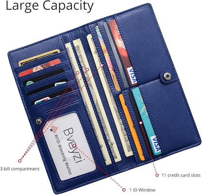 Slim Protective Leather Wallet Card Holder
