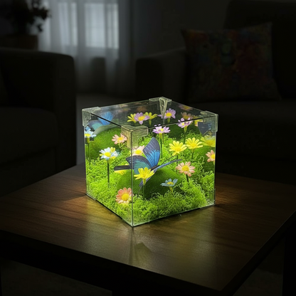 Colorful LED Nightlight Garden Cube Decoration