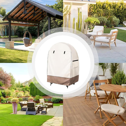 Waterproof Outdoor Chair Cover with Double Zipper