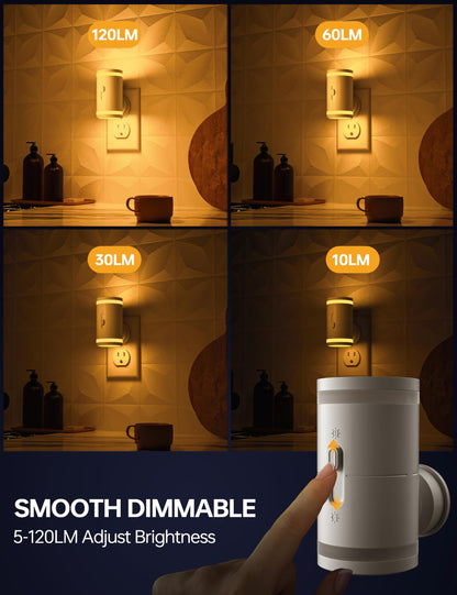 Automatic LED Plug-in Nightlights – 2 Pack
