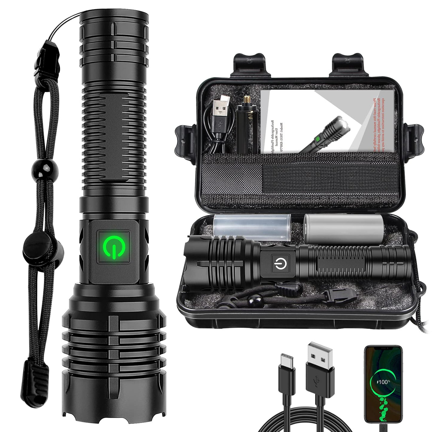 Compact Waterproof LED Flashlight - Cofik