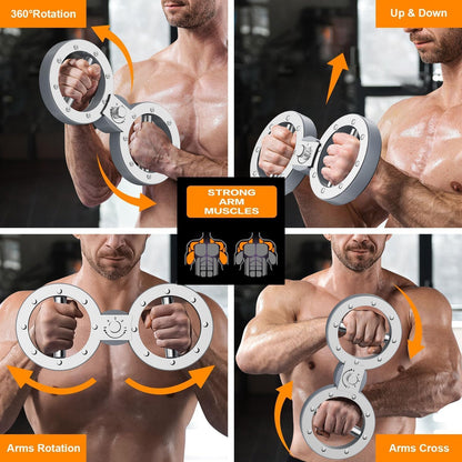 Compact Home Arm Trainer with 12LB Adjustable Resistance