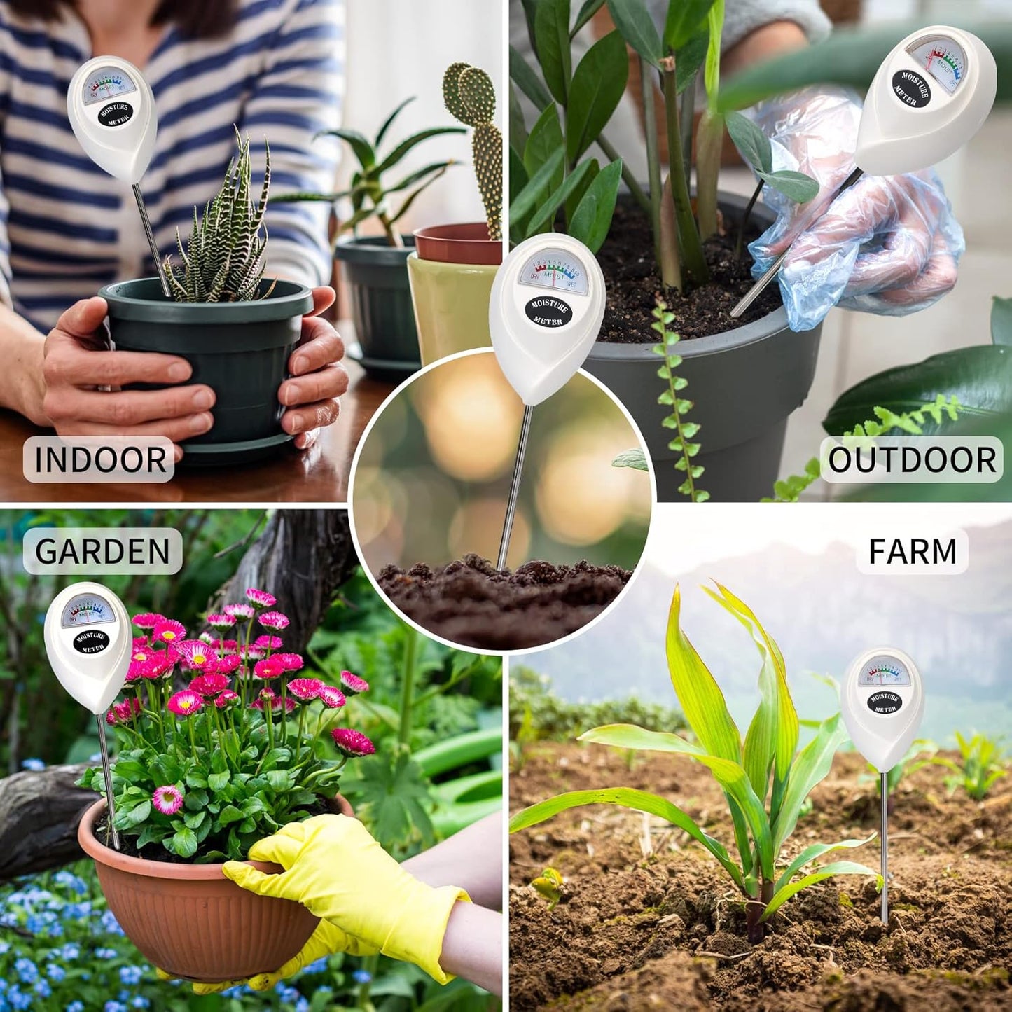 Accurate Soil Moisture Tester for Plant Care