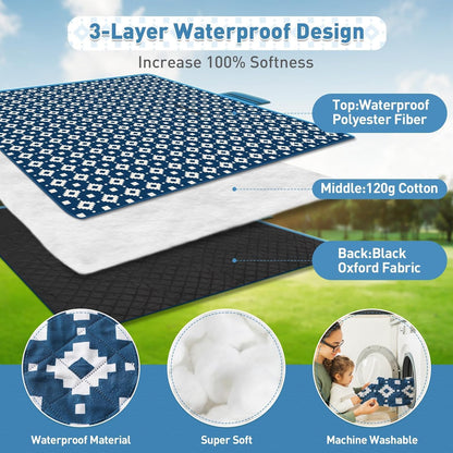 Big Waterproof Outdoor Blanket 200x200cm