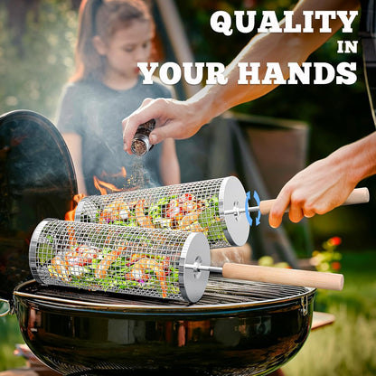 Durable Stainless Steel BBQ Grill Baskets for Outdoor Use - Cofik