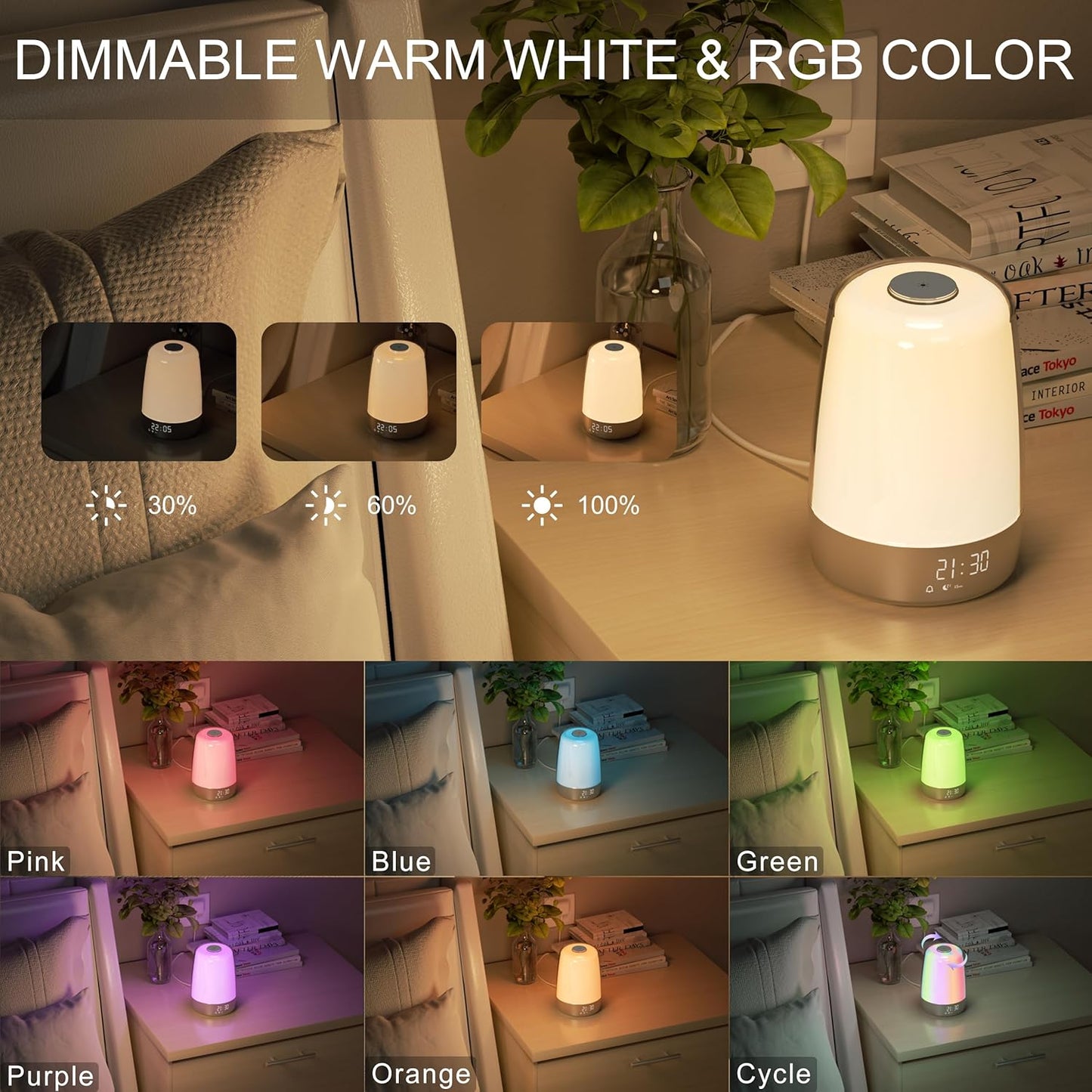 Wake Up Light with Soothing Nature Sounds