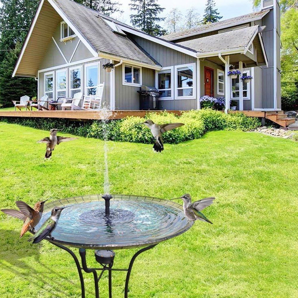 Solar Powered Fountain Pump for Garden and Pond Decor