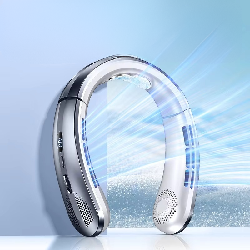 Compact Portable Neck Cooler Fan Rechargeable Wearable