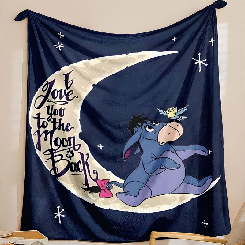 Cozy Eeyore Fleece Throw Blanket