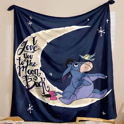 Cozy Eeyore Fleece Throw Blanket