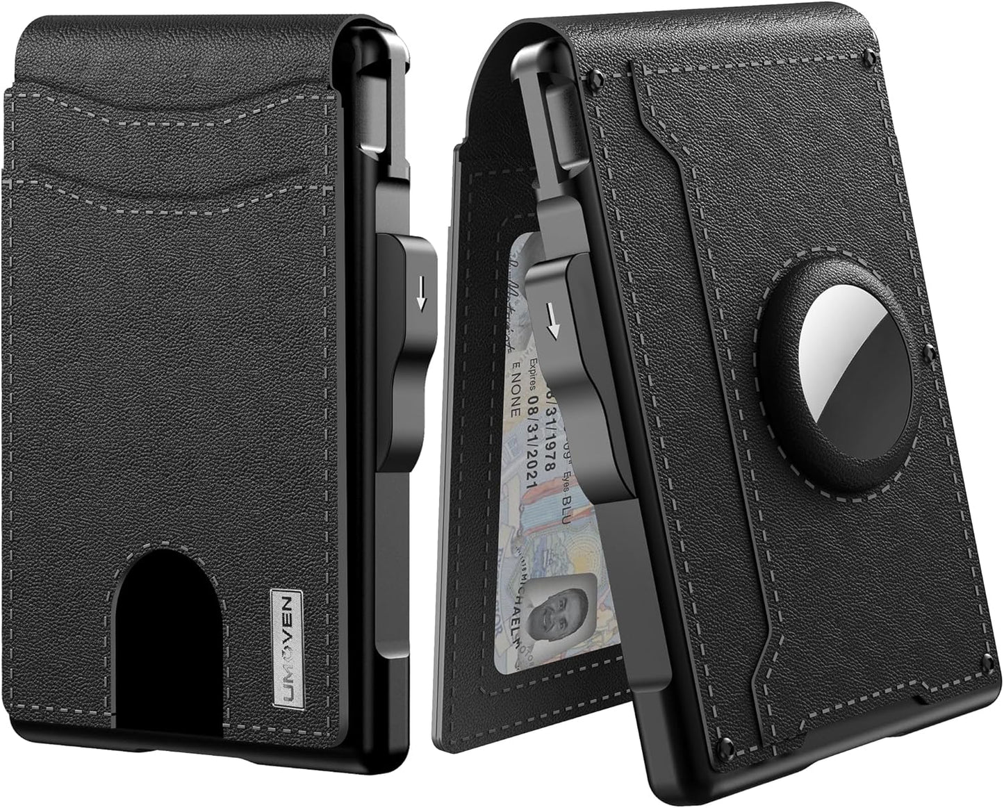 Slim Mens Leather Wallet with RFID Card Holder