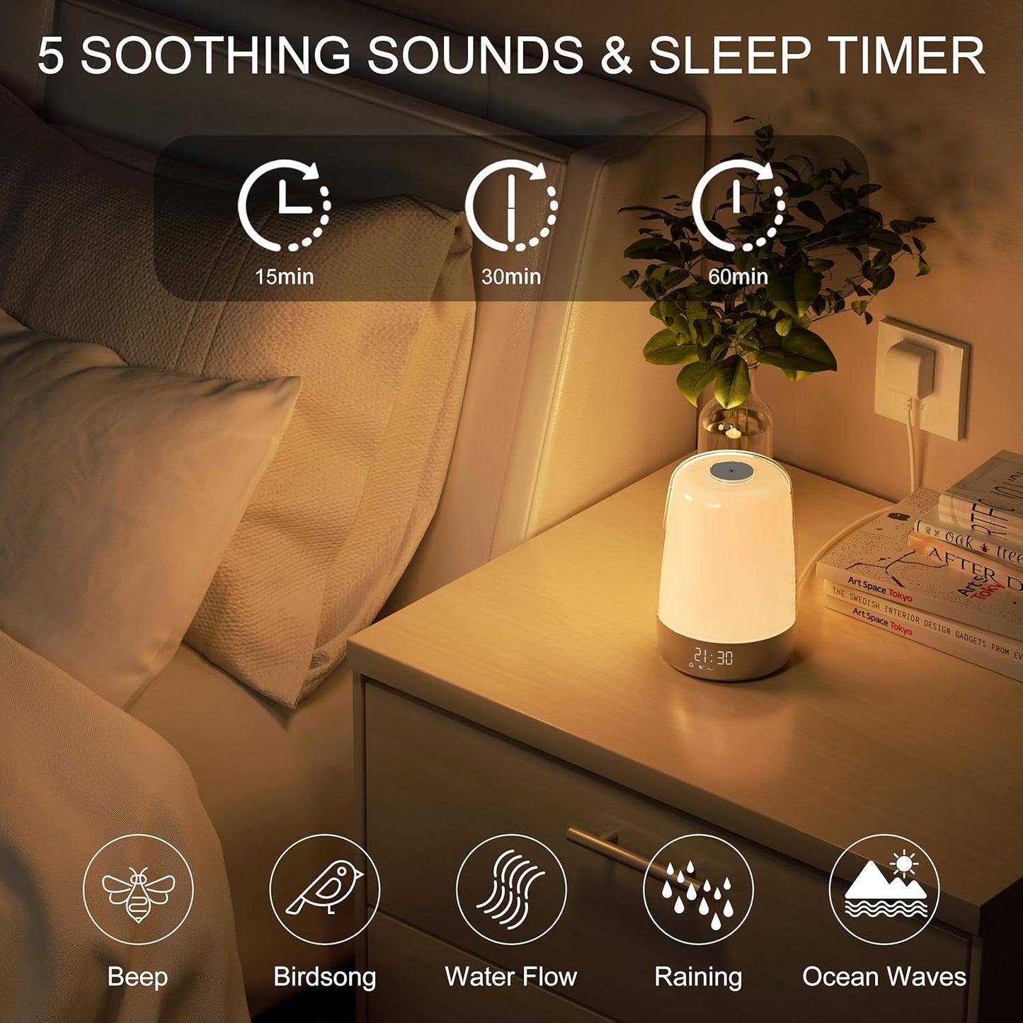 Wake Up Light with Soothing Nature Sounds