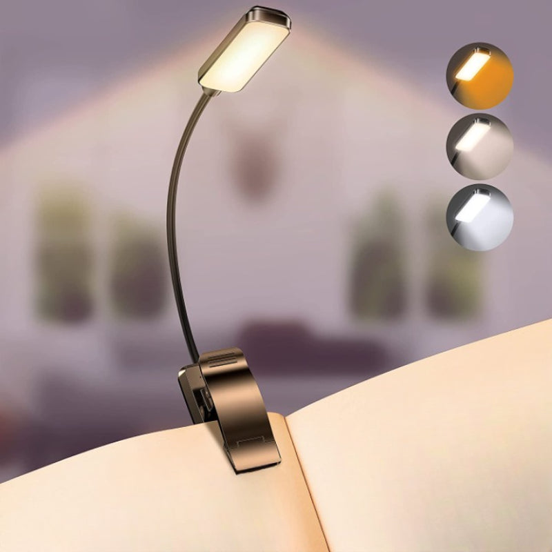 Portable Rechargeable LED Clip On Reading Light - Cofik