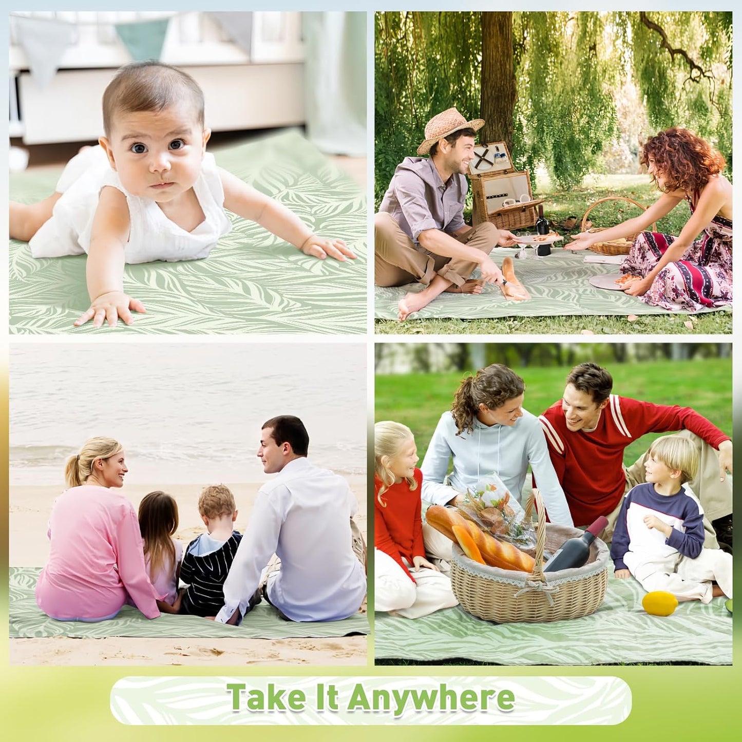 Big Waterproof Outdoor Blanket 200x200cm