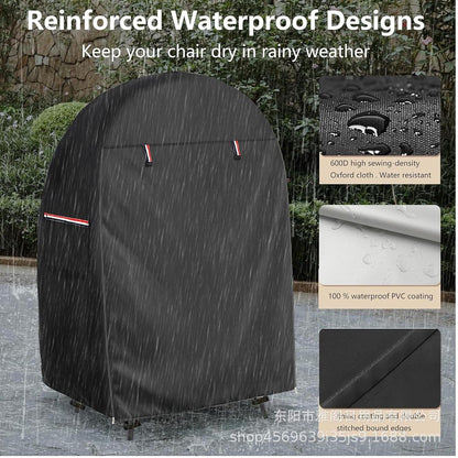 Waterproof Outdoor Chair Cover with Double Zipper