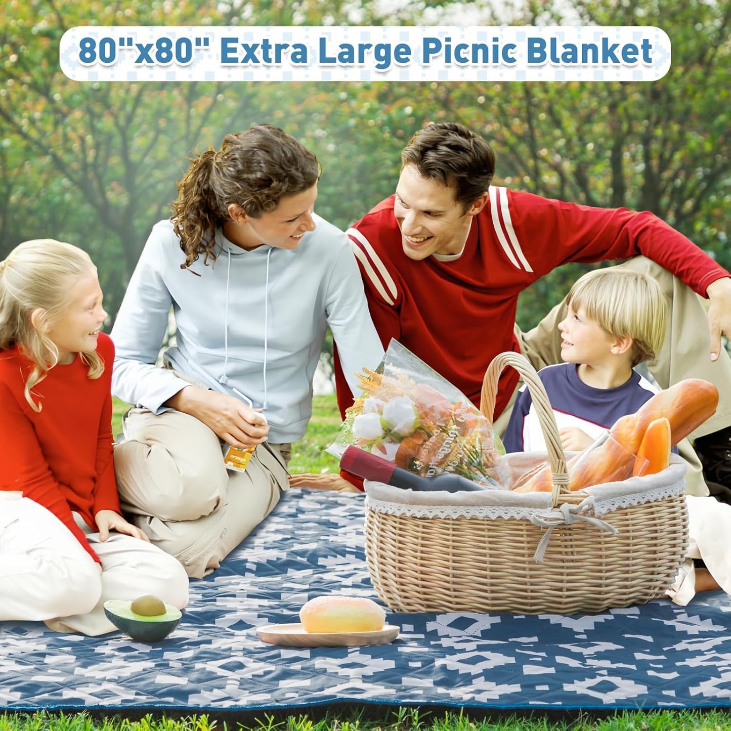 Big Waterproof Outdoor Blanket 200x200cm