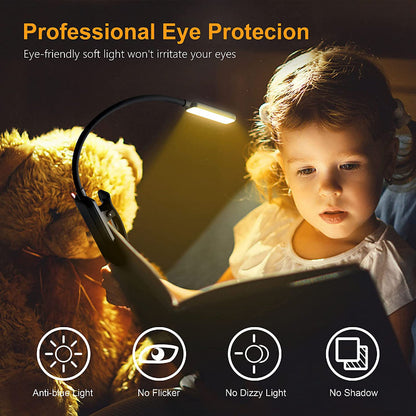 Portable Rechargeable LED Clip On Reading Light