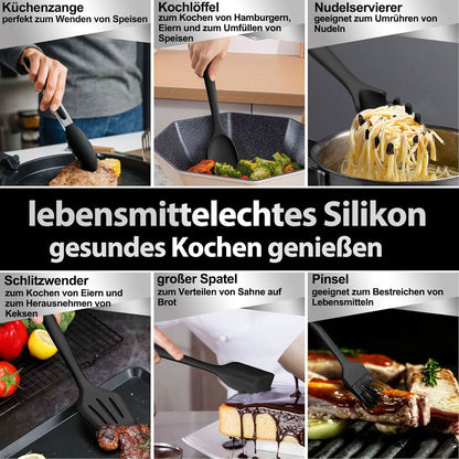 Non-Stick Silicone Cooking Utensil Set
