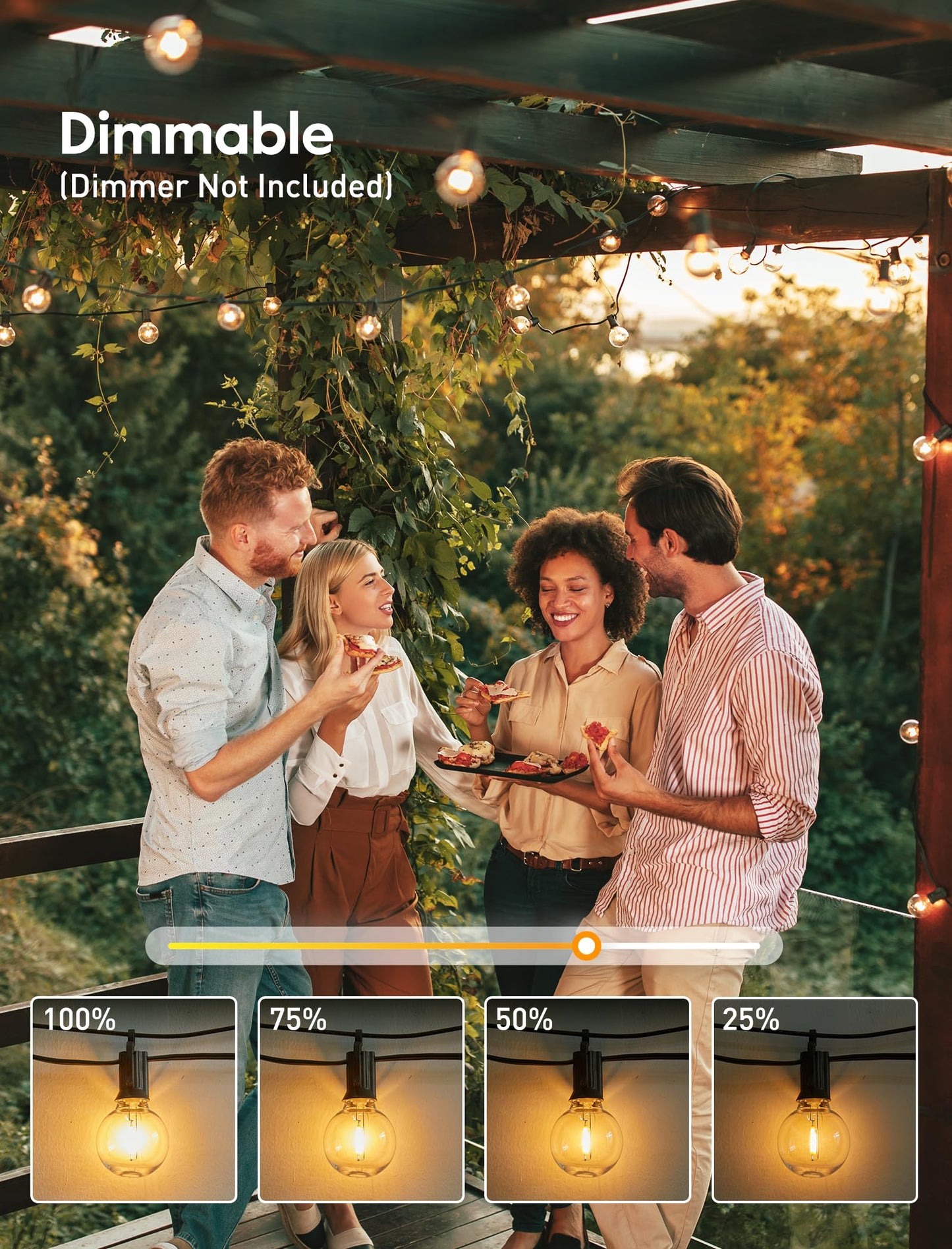 Weatherproof G40 Patio String Lights