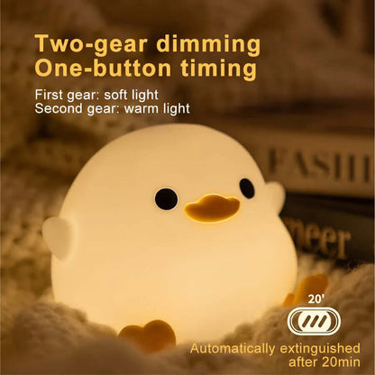 Soft Duck Night Light Lamp with USB Charger