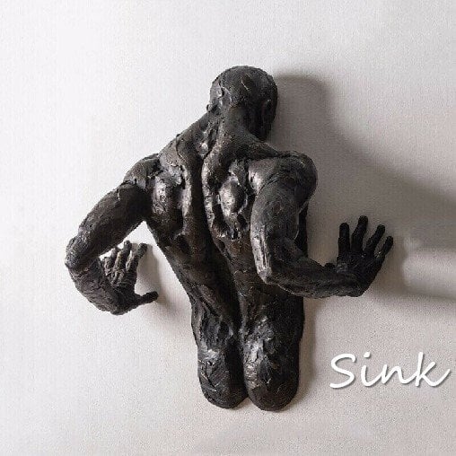 Modern Abstract Wall Art Decor Resin Sculpture