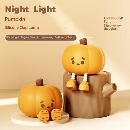 Soft Glow Halloween Pumpkin Table Lamp