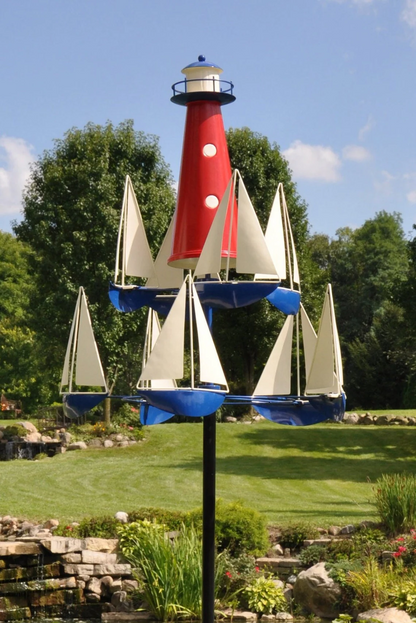 Modern Outdoor Kinetic Wind Garden Sculpture