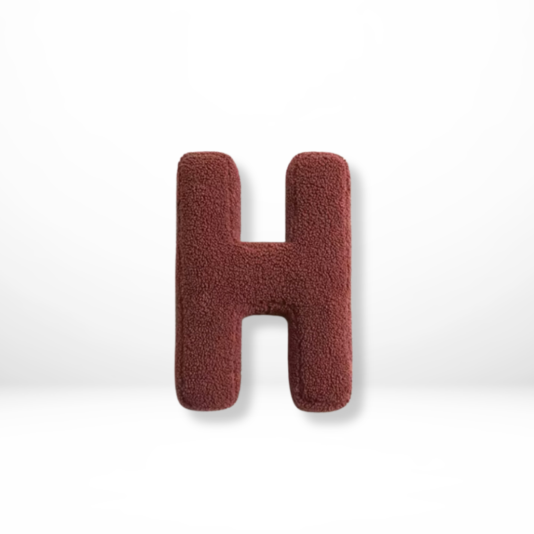Plush Alphabet Letter Pillow With Soft Velvet Cover