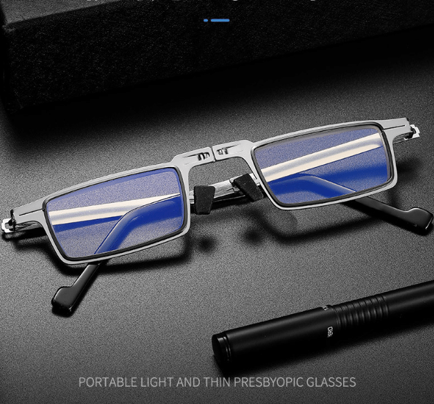 Thin Frame Folding Reading Glasses for Men Women