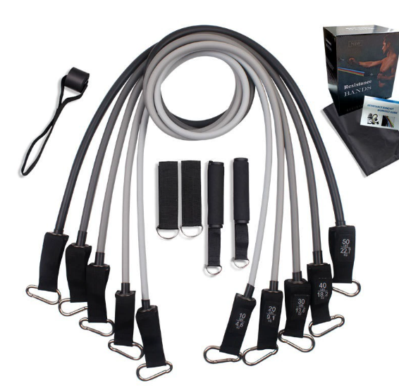 Home Gym Resistance Band Set with Handles and Strap